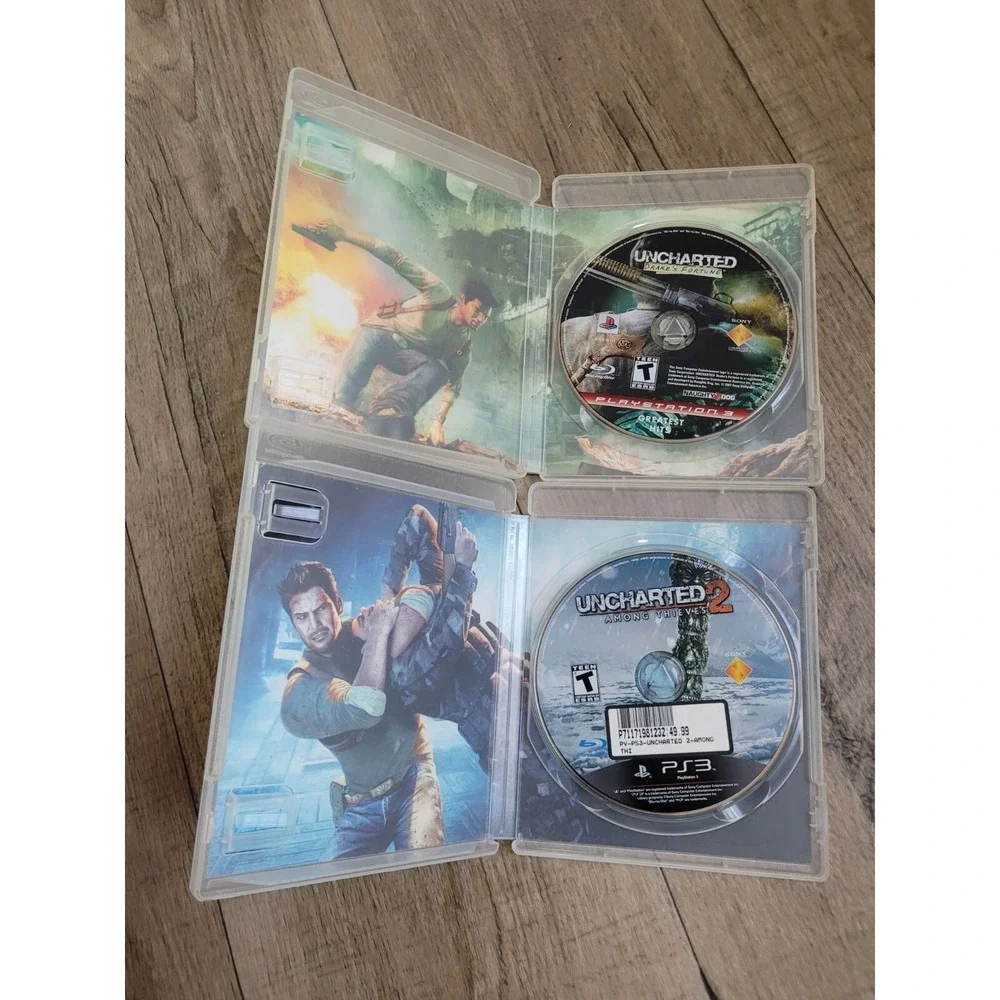 Uncharted: Drake's Fortune & Uncharted 2: Among Thieves (PS3) - Great Condition